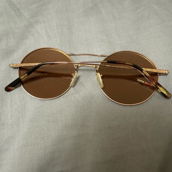 Women’s Oliver Peoples Nickol Sunglasses - Light Brown Lens with Cases - Picture 5 of 7